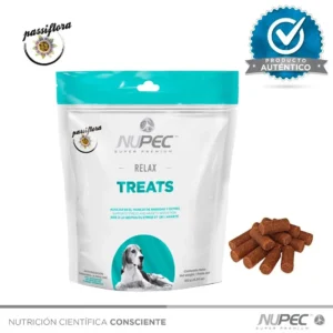 Nupec Premios Relax Anti Estrés 180 g · Sabor Pollo  PROMO ÚNICA: Paga 1 paquete y recibe 3